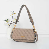 Gues* -  Guess Noelle Shoulder Bag - BROWN